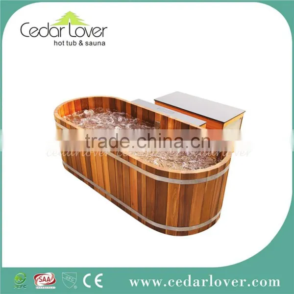 2 Person Balboa Massage Wooden Outdoor Bathtub photo-2
