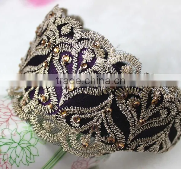 Fabric Lace Wide Fashion Headband Hairband Delicate Women Hair Accessories photo-3
