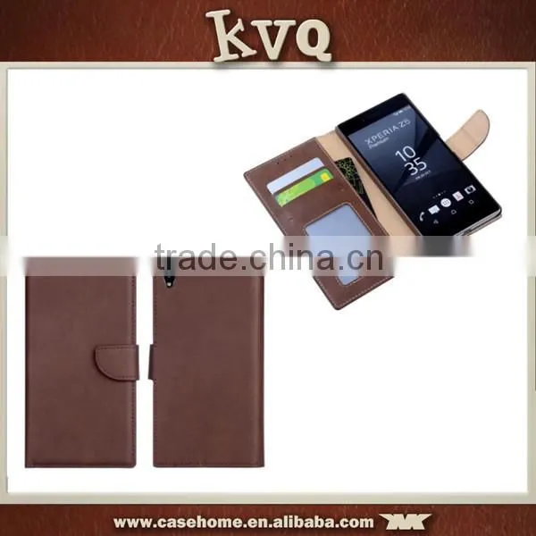 Shockproof Flip Cover for Sony Xperia Z5 Plus Wallet Leather Case photo-2