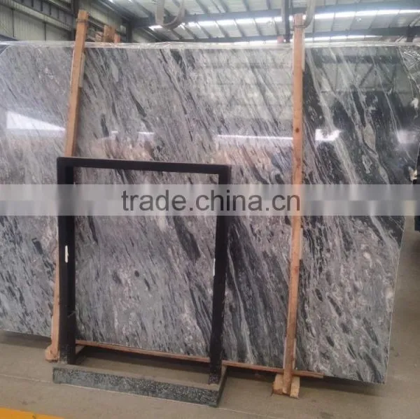 High Quality Polished Black Marble Slab photo-2