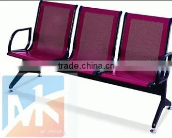 Modern Popular Beautiful Steel 3-seater Waiting Room Chairs Used for Public