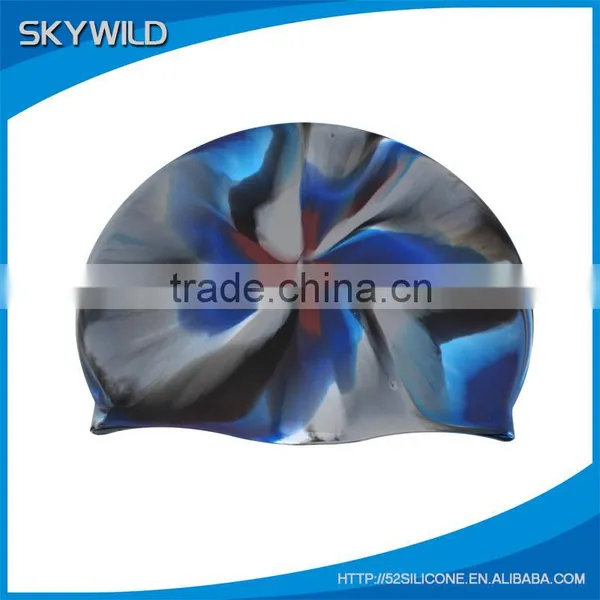 Customize Fashionable Adult Silicone Swim Cap photo-2