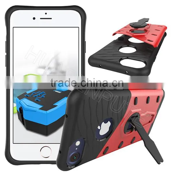 Shock Proof Plastic Hybrid and TPU Case Cover Kickstand Phone Case Armour Phone Case For Apple IPhone 7 photo-2