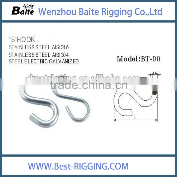 Factory Supply Best Sale BT-90 Stainless Steel S Hook With Competitve Price photo-6