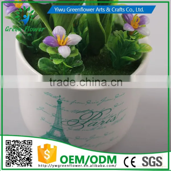 2016 Wholesale Multicolor Latex Artificial PU Flowers Tulip Bonsai Real Touch Bouquet Wedding Bridal Decor Display Flower photo-4