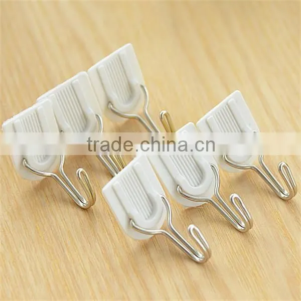 M052 6pcs Wholesale Adhesive Sticky Hooks photo-2