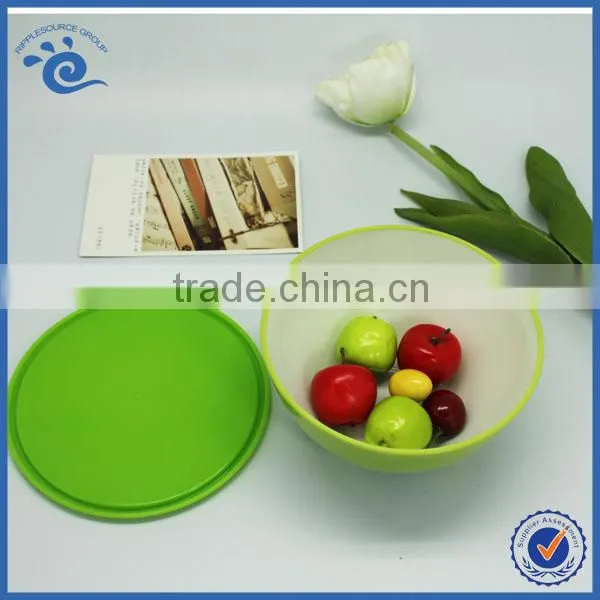 Green Petals-shaped Food Grade Plastic Storage Container With Lid photo-4