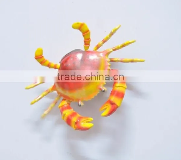 3 Inch Pearl Powder Plastic Magnetic Crab, Wholesale Souvenirs photo-3