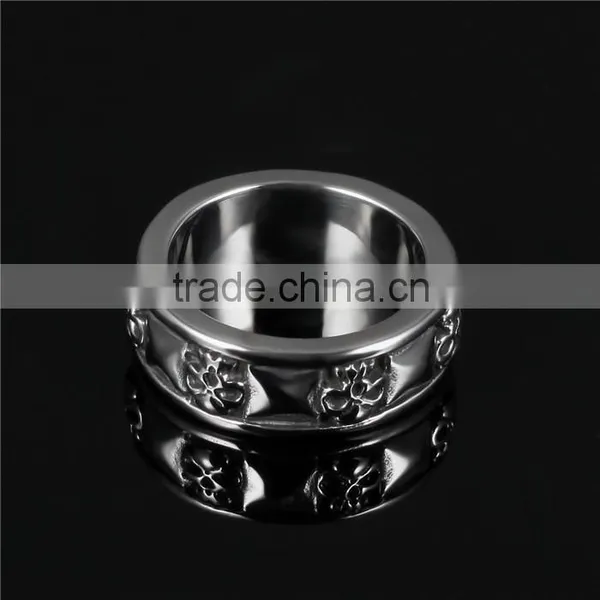 Stainless Steel Jewellery Fashion Trend Skull Mens Hand Rings photo-3