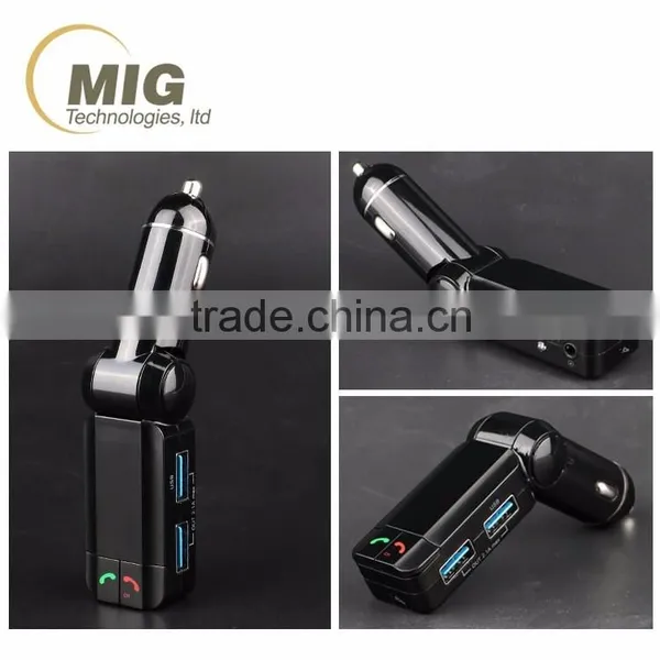 New Wireless Car Charger Bluetooth Handsfree Car Kit FM Transmitter photo-5
