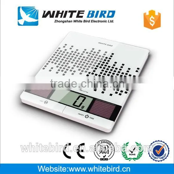 5kg Hot Selling Solar Tempered Glass Electronic Digital Kitchen Scale photo-2