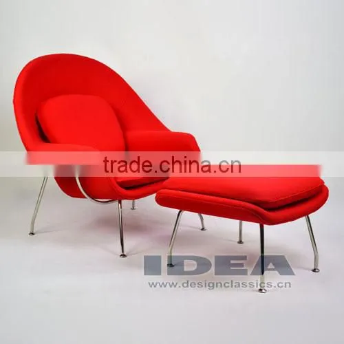 Replica Womb Chair - Red Wool Fabric photo-6