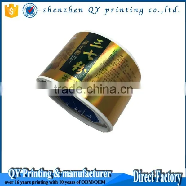 New Arrival Adhesive Famous Wine Label Metalic Wine Bottle Label photo-5