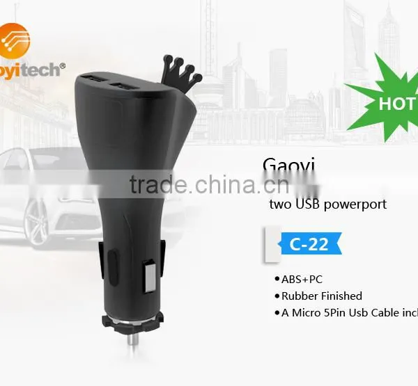 Multiple USB Car Charger 5v 2.1 a Usb Charger, Dual Usb Car Charger for Mobile Phone(C22) photo-2