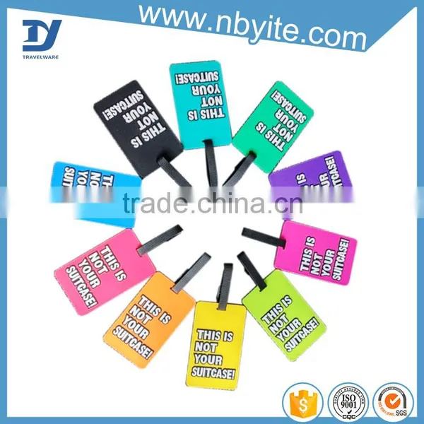 Direct Sale Funny Design Custom Hang Tag in Bulk Plastic Luggage Bag Tag photo-4