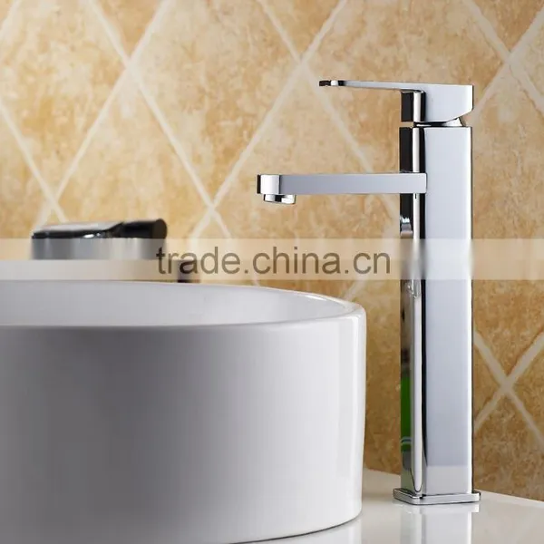 Brass High Body Square Basin Mixer/high Grand Faucet photo-2