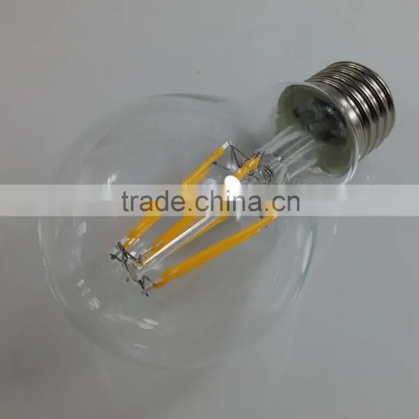 UL Listed 120V A19 Led Filament Bulb 6W E26 Led Filament Light photo-2