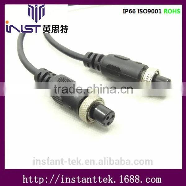 INST GX12 5pin Metal Srcew Waterproof Airplug Connector photo-3