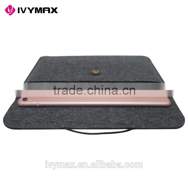 IVYMAX New Design Dark Grey Sleeve Case Cover Ultrabook Netbook Laptop Sleeve Bag for 9.7 Inc Ipad Pro photo-4
