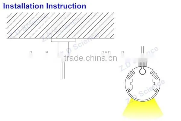 China Round Shape Aluminum Profiles for LED Strip Lights photo-2
