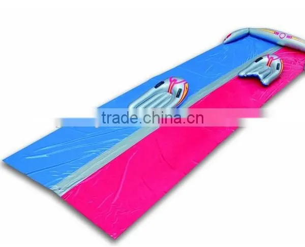 double lane kids inflatable slip n slide