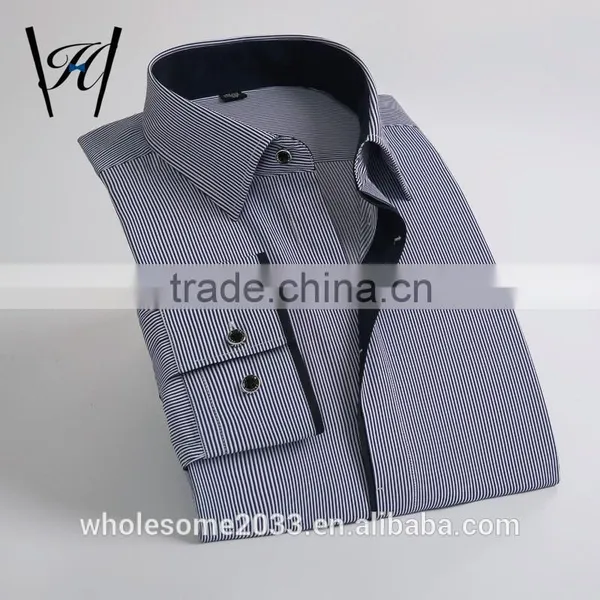 Black and White Striped Discount Button Mens Dress Shirts