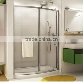Bath Aluminum Frame Tempered Glass Shower Rooms photo-3