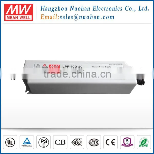 Mean Well 40W Dimmable Led Driver/40W 20V Led Driver 40W Constant Voltage Led Driver photo-2