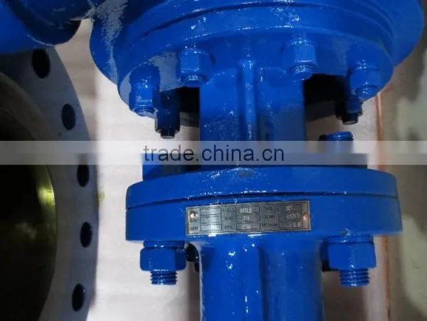 PTFE Flange Triple Eccentric Metal Seal Gearbox Flanged Hard Sealed Butterfly Valve photo-6