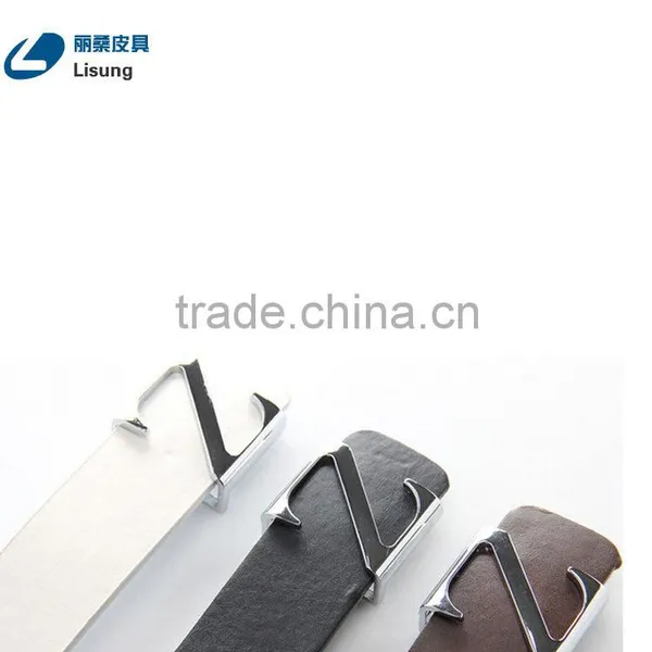 Press Buckle Cheap Pu Leather Belts For Men photo-6