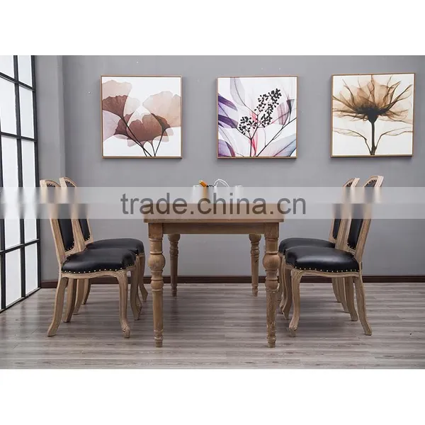 Antiqued Carved Hot Selling Burger King Table and Chair
