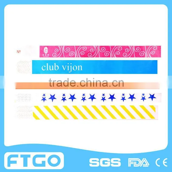Colorful Tyvek Bracelet/ Party Armband/ Festival id Band