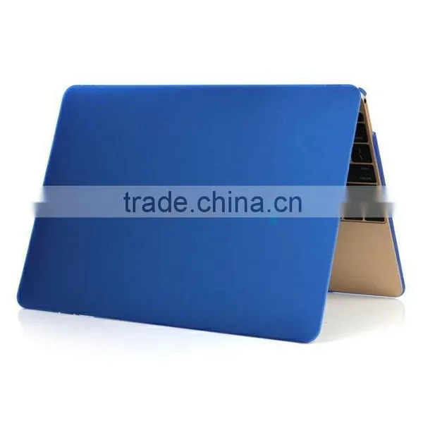 Wholesale Colored Plastic Hard Shell Case For 2015 MacBook 12 Inch A1534 Dark Blue photo-2
