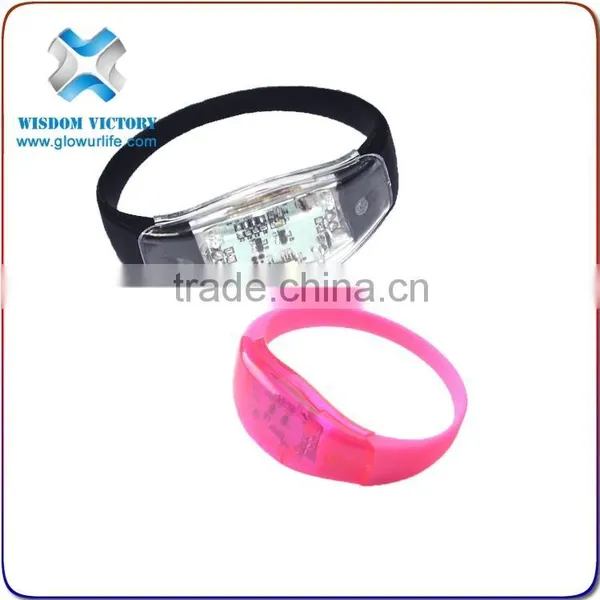 2016 Halloween Antique Rubber Band Sound Sensor Bracelets,led Bracelet photo-2