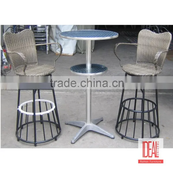 Manufacturer Wholesale Garden Dining Set Cast Aluminum Garden Furniture/bronze Metal Dining Set photo-4