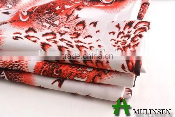 Mulinsen New Design Printed Twist Polyest Wholesale Satin Robe photo-2
