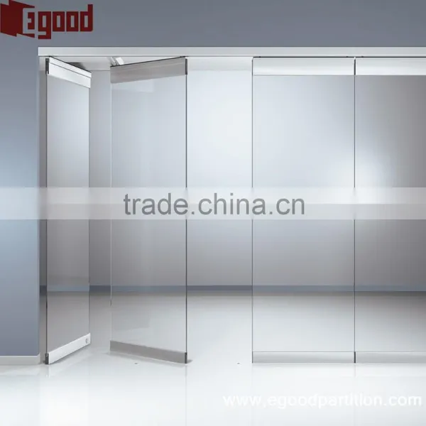 Movable Glass Partition Glass Access Door Pass Door Glass Panel photo-2