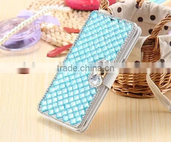 Noble & Shiny Diamond Crystal Case for Samsung Galaxy S7 Luxury Leather Wallet Case photo-2