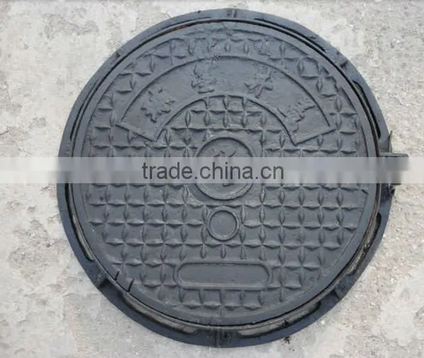 Cast Iron Manhole Covers Nodular Round Ductile Corrosion Resistance Security High Quality Manhole Covers Sizes
