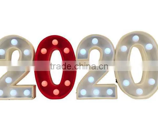 Popular Decorations Figure Lights Figure Shape Light Marquee Number Light for Room Decoration photo-2