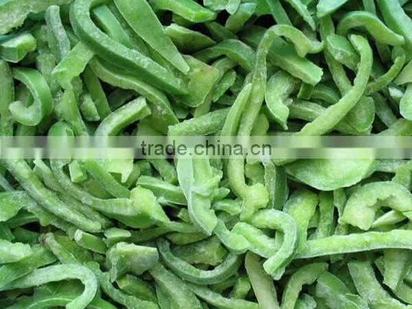 2016 Supplie IQF Quick Frozen Sliced Green Pepper Frozen Pepper Low Price photo-2