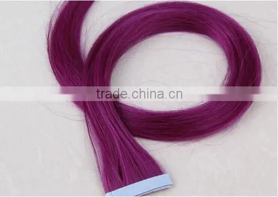 Wholesale Price 6A Grade Top Quality Brazilian Virgin Hair Double Drawn Colorful Tape Hair Extensions photo-5