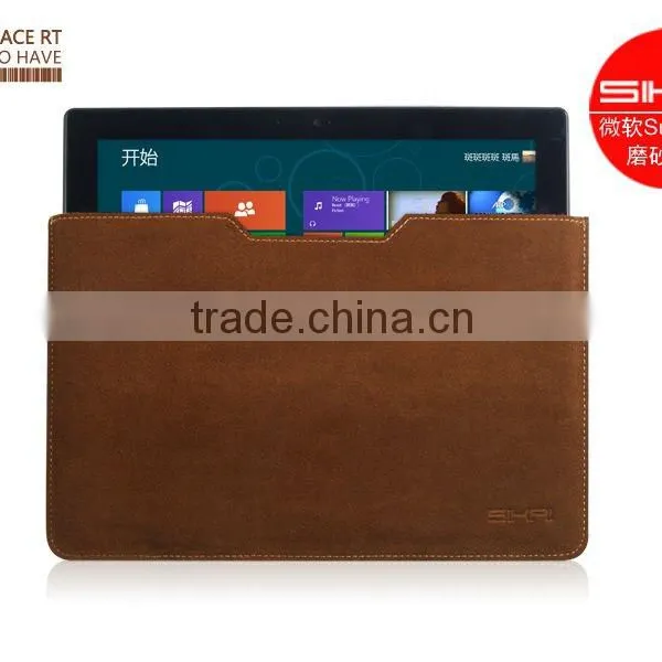 SIKAI Leather Grid Pattern Case Smart Cover for Microsoft Surface RT 10.6