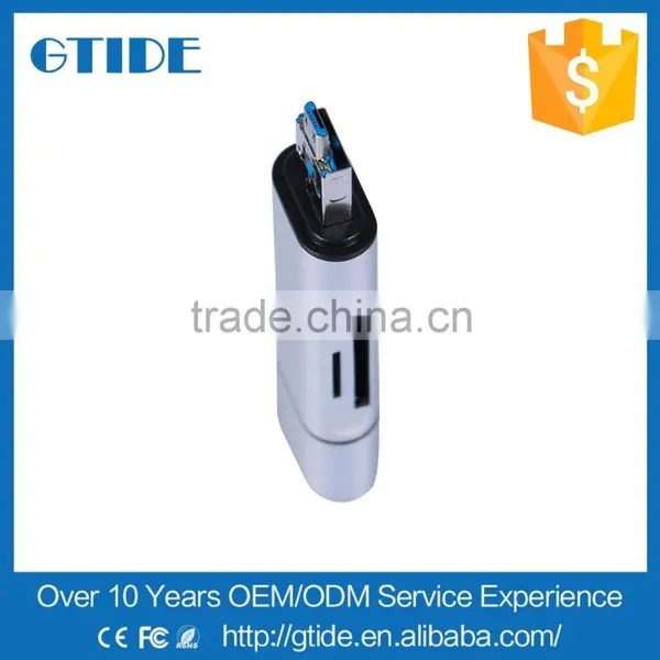 3 in 1 USB C+USB A+Micro USB Male Combo to TF/SD Card Reader Support OTG Data Transfer for Macbook/type c Device photo-3