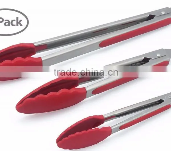 2016 Hot Sell FDA,LFGB ,ROHS Approved Silicone Tongs photo-3
