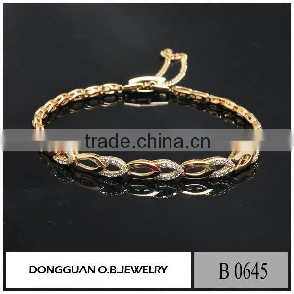 Hot Selling Tennis Bracelet Gold Plated Custom Bracelet photo-5