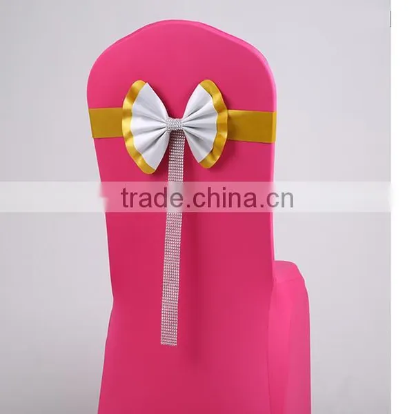 Spandex Chair Cover Bands,elastic Lycra Band Wedding Chair Cover at Factory Price