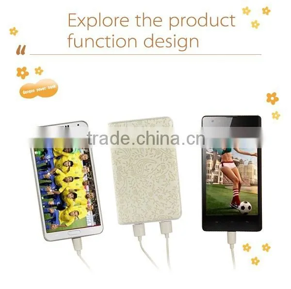 Guoguo Dual USB LED Light External Battery Pack Portable 11000mAh Power Bank for Iphone,samsung photo-2