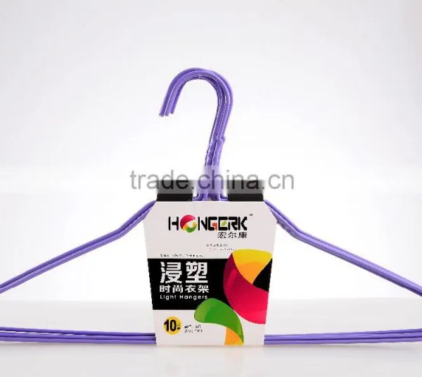 Factory Price Metal Laundry Hanger PE Dipping Wire Hanger photo-4