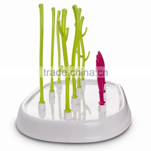 New Products Durable FDA Standard Tree Shape pp Bottle Dryer With Dust Cover photo-3